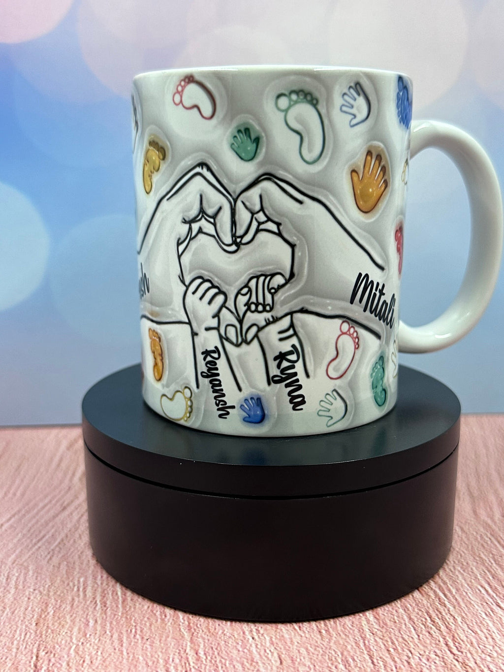 Family Mugs, Mugs, Photo Mugs, Custom Mugs, Personalized Photo Mugs, Gifts for Family, Family Matching Mugs, 3D inflated Family Mugs, Family