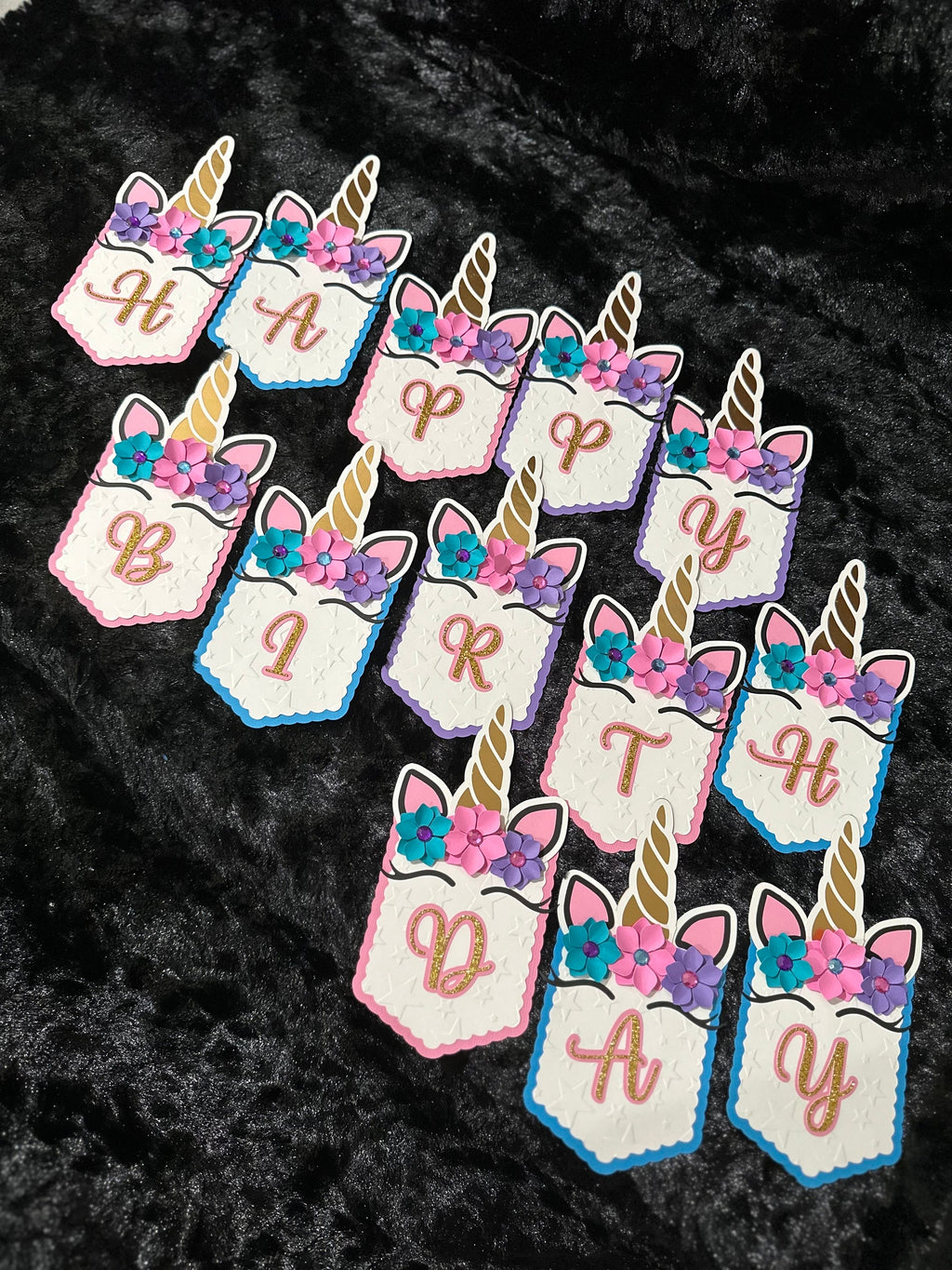 Unicorn Birthday Banner, Birthday Banner, Custom Birthday Banner, Happy Birthday Banner, Banner, Party Decorations, Party Supplies, Banners