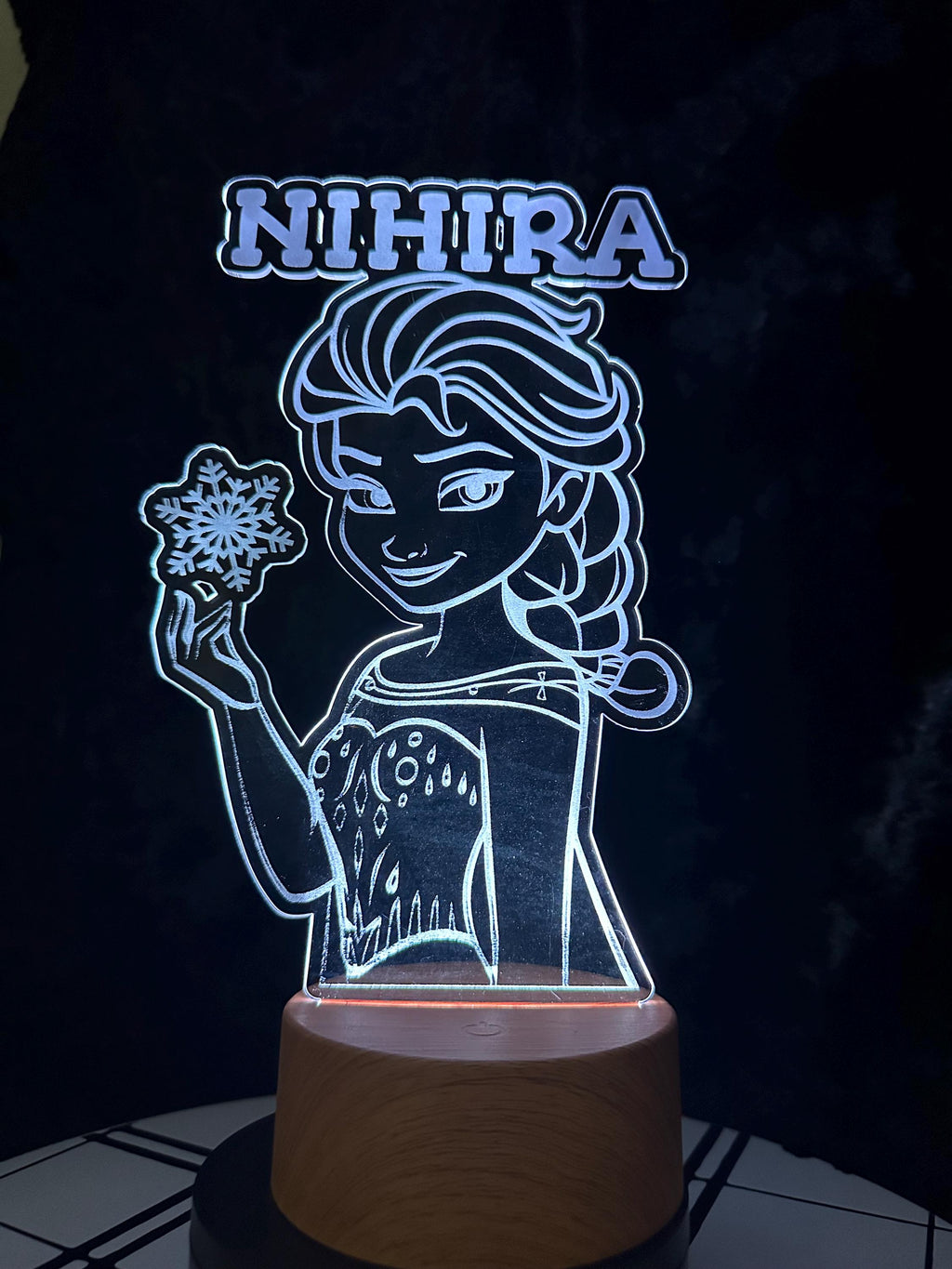 Elsa Night Light, Kids Night Light, Cute Night Light, Custom Night Light, Gift for Kids, Personalized Night Light, Night Light, Gifts