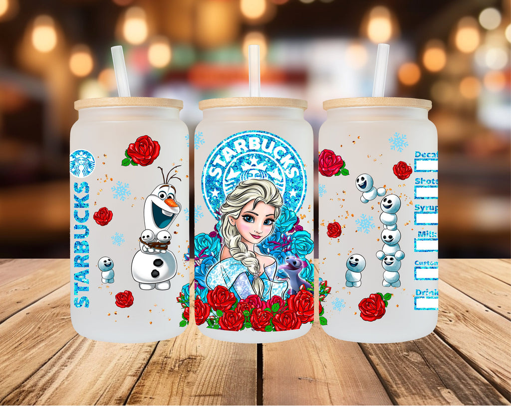 Princess Cup, 13oz 16oz 18oz Libbey Glass Cup, Princess Libbey Glass Cup, Princess Smoothie Jar, Princess Cup, Princess Coffee Cup, Princess