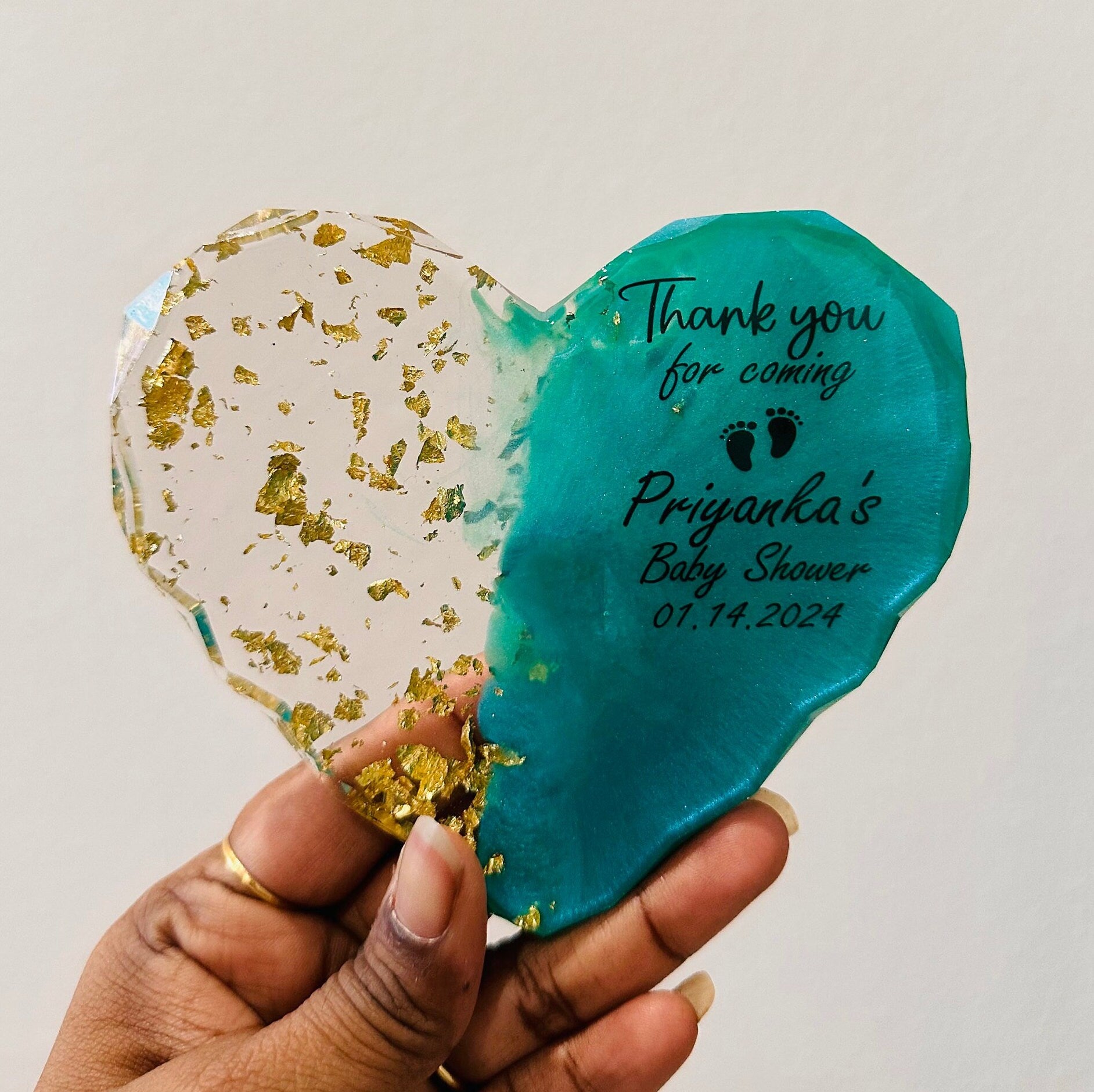 Baby Shower Return Favors(Magnets), Resin BabyShower Return Gifts, BabyShower Gifts, Custom Baby Shower ReturnGifts, Heart Magnets