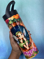 Fairy Water Tumbler, Custom Water Tumbler, 20oz Custom Tumbler, Water Tumbler for Kids, School Water Bottle, Kids Return Gifts, Girls Bottle