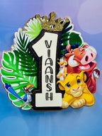 Custom Cake Topper, Birthday Cake Topper, Lion King Cake Topper, Cake Topper, Personalized Cale Topper, Birthday, Birthday Party Supplies