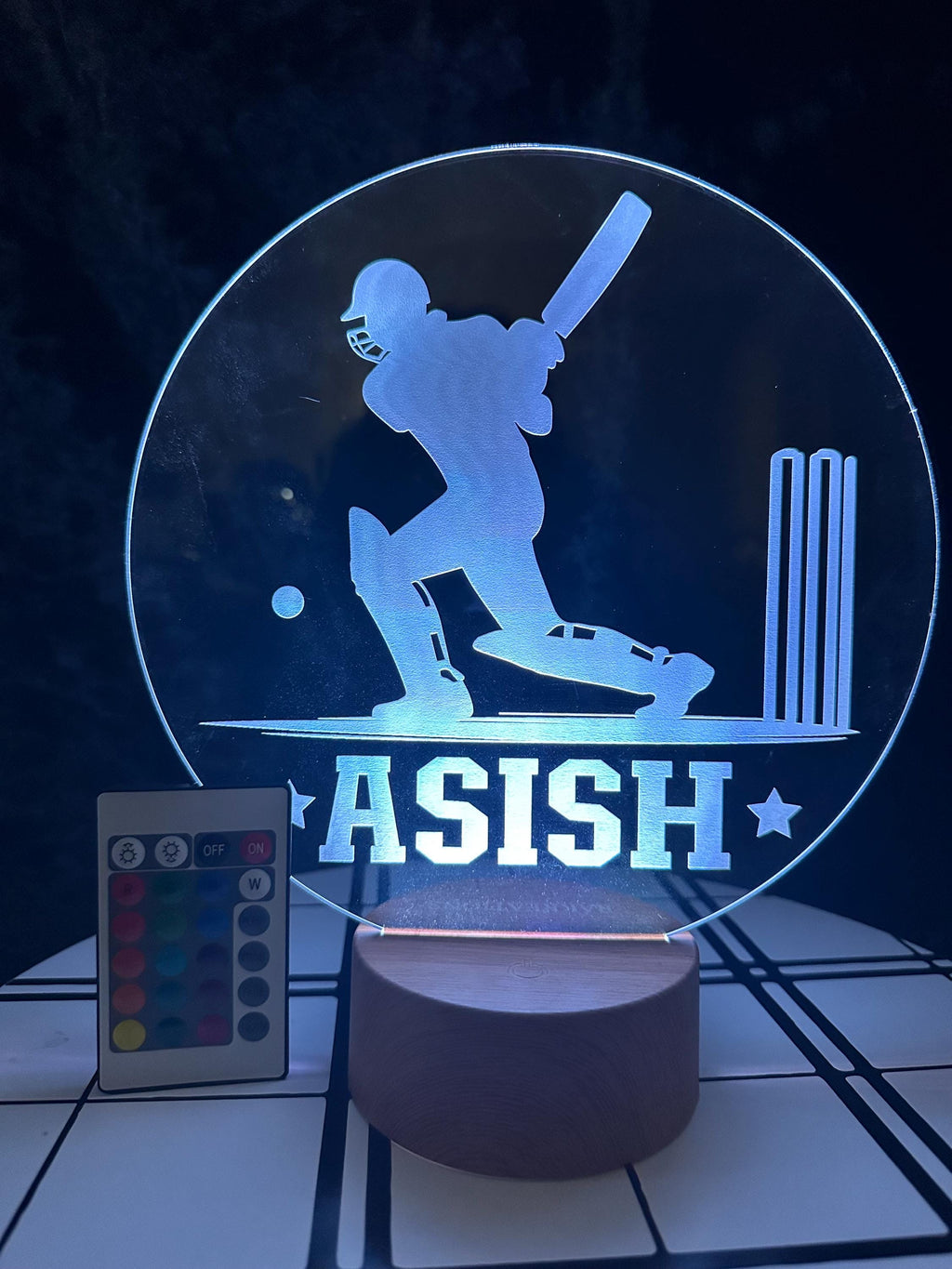 cricket Night Light, Kids Night Light, Engraved Night Light, Custom Night Light, Gift for Kids, Personalized Night Light, Night Light, Gifts