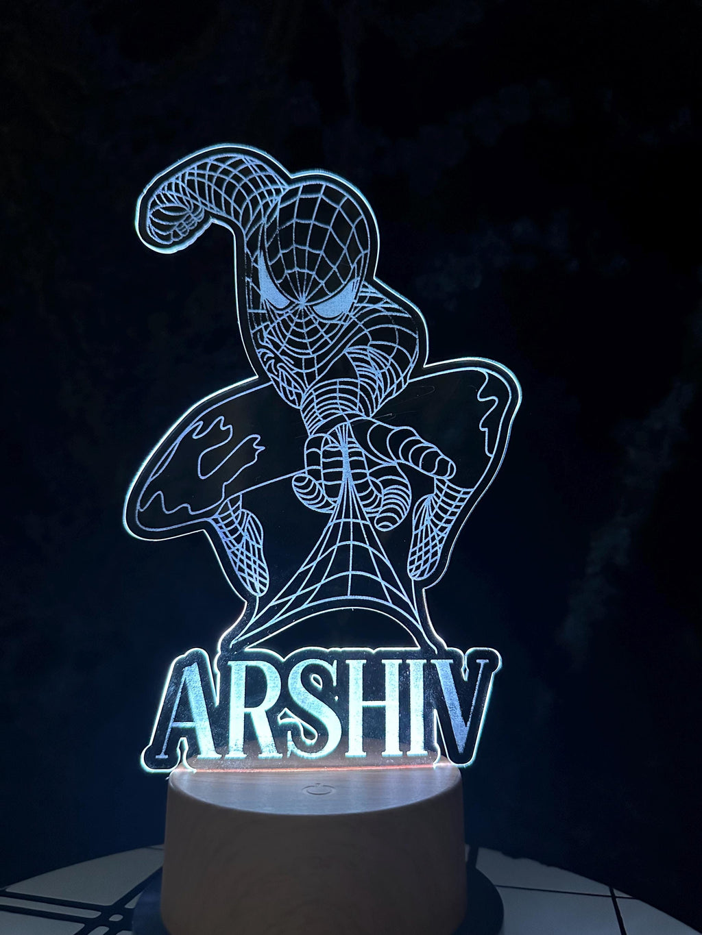 Spiderman Night Light, Kids Night Light, Cute Night Light, Custom Night Light, Gift for Kids, Personalized Night Light, Night Light, Gifts