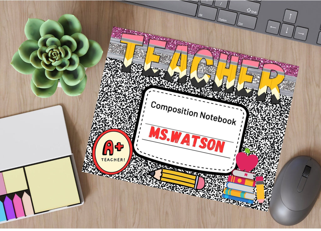 Teacher Mouse Pad, Teacher Gifts, Teacher Desk Supplies, Mouse Pad, Teacher Year end Gifts, Mousepads, School Supplies, Back to School