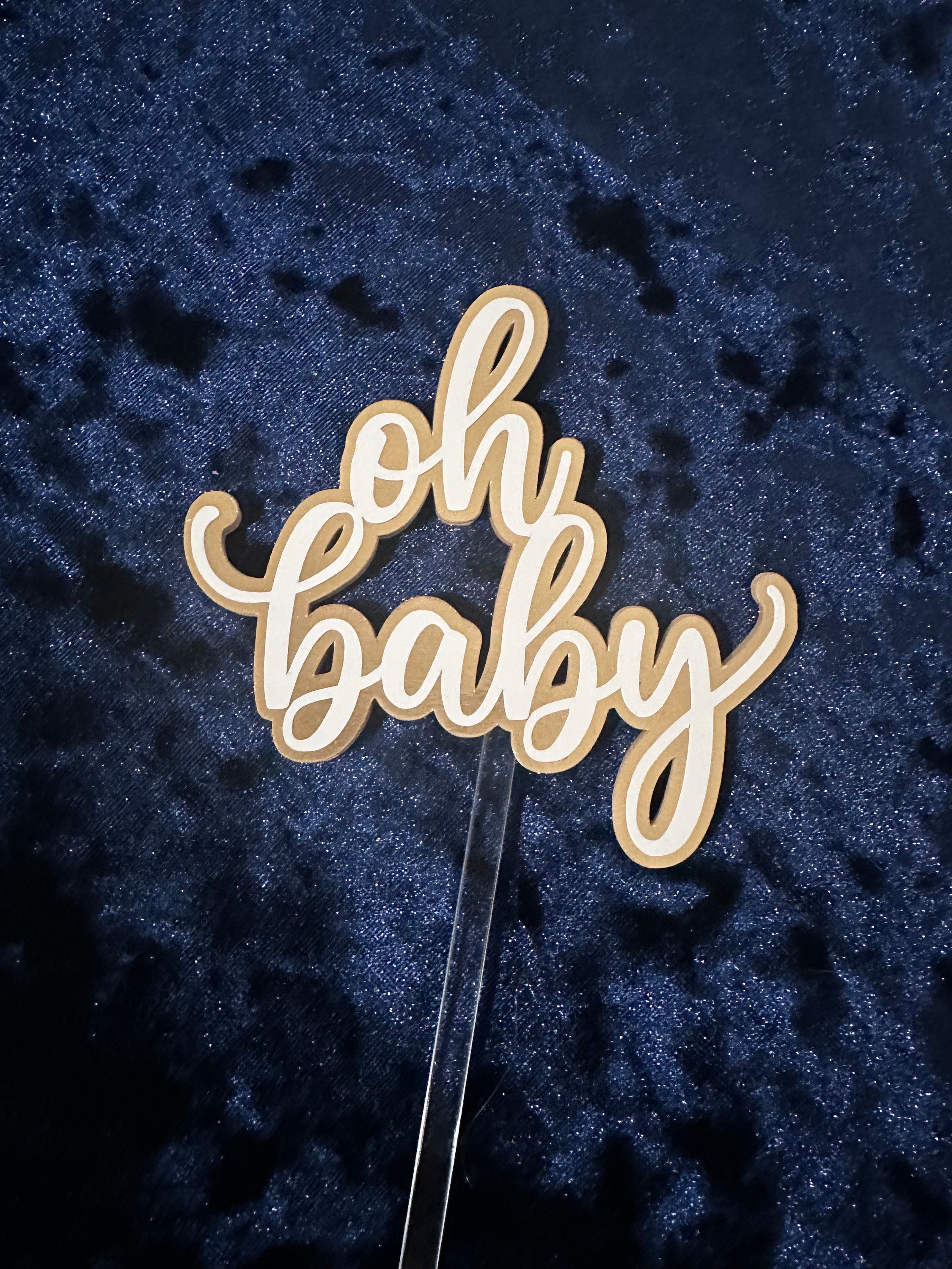 Oh Baby Caketopper, Caketopper, Custom Caketopper, Birthday Caketopper, Baby Shower Caketopper, Cake-Topper, Baby Topper, OhBaby Caketopper