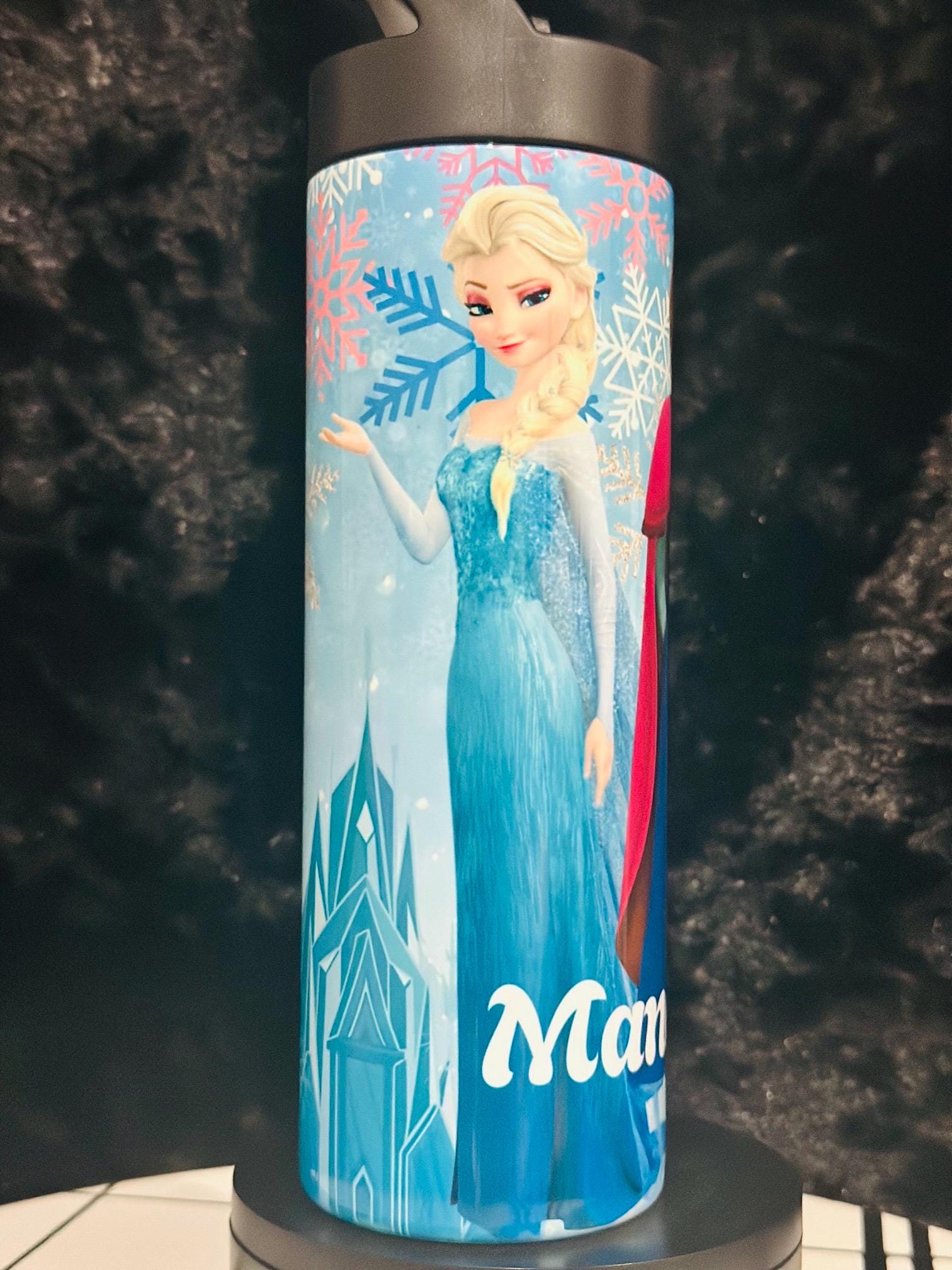 Elsa Water Tumbler, Custom Water Tumbler, 16oz 20oz Custom Tumbler, Water Tumbler for Kids, School Water Bottle, Kids Return Gifts