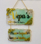 Resin Name Sign, Resin Door Sign, Resin Door Hanger, Resin Name Board, Resin Family Name Sign, Resin, Housewarming Gifts, Custom Door Sign