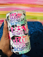 Soccer Girls Tumbler, Soccer Tumbler, 12oz Tumbler, 20oz Tumbler, Return Gifts, Kids Tumblers, Birthday Tumblers, Custom Gifts, Tumblers