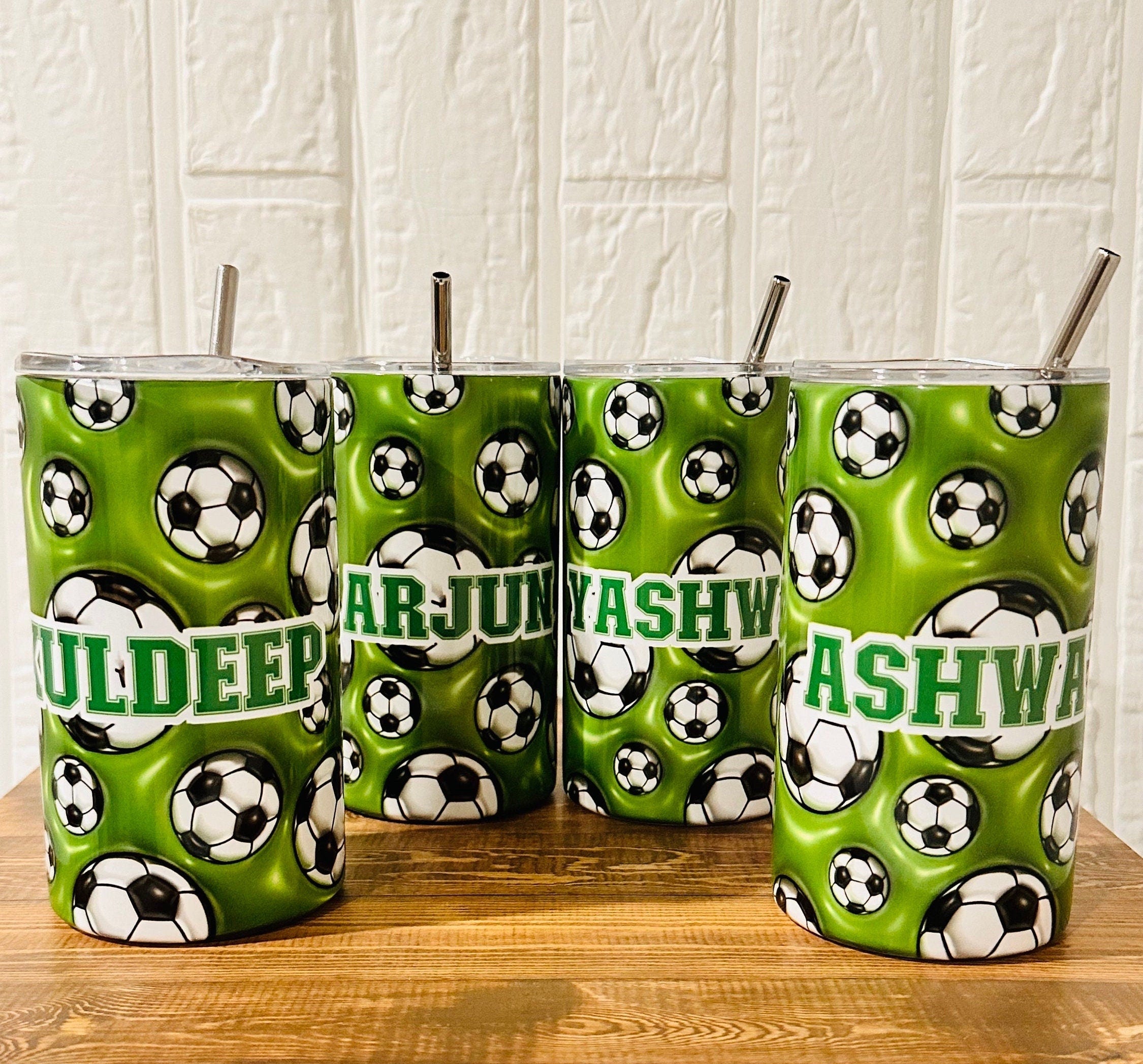 20oz Tumbler Soccer Theme, Soccer Theme Tumbler, 12oz Tumblers, Return Gifts, Kids Tumblers, Tumblers Birthday Gifts, Custom Gifts, Tumblers