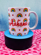 Personalized Mug, Rainbow Mug, 11oz Mug, Return Gifts, Kids Mugs, Kids Return Gifts, Kids Drinkware, Custom Return Gifts, Rainbow theme Mugs