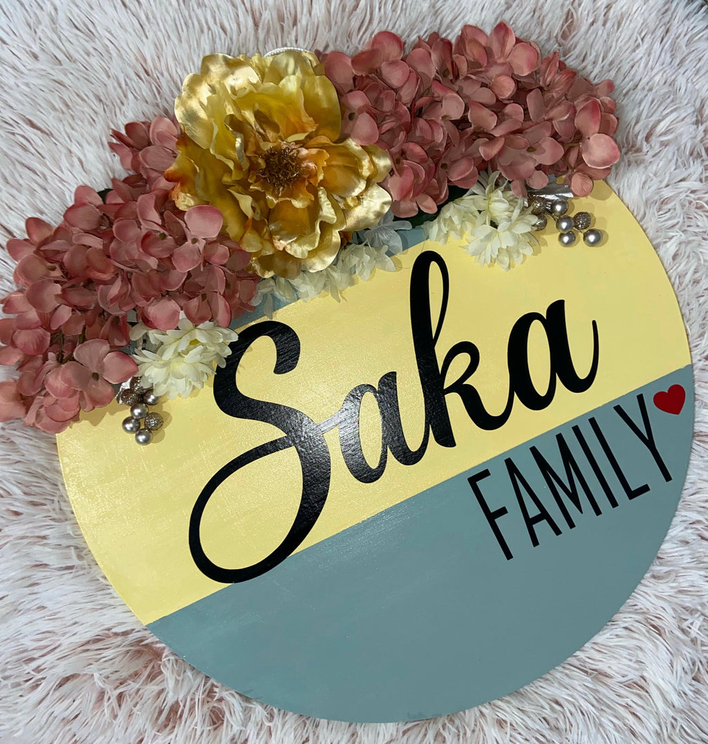 Wooden Round Door Hanger,Customised Door Sign,Welcome Door sign,Door Hanger