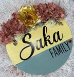 Wooden Round Door Hanger,Customised Door Sign,Welcome Door sign,Door Hanger