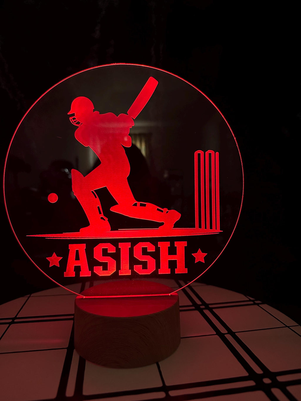 cricket Night Light, Kids Night Light, Engraved Night Light, Custom Night Light, Gift for Kids, Personalized Night Light, Night Light, Gifts