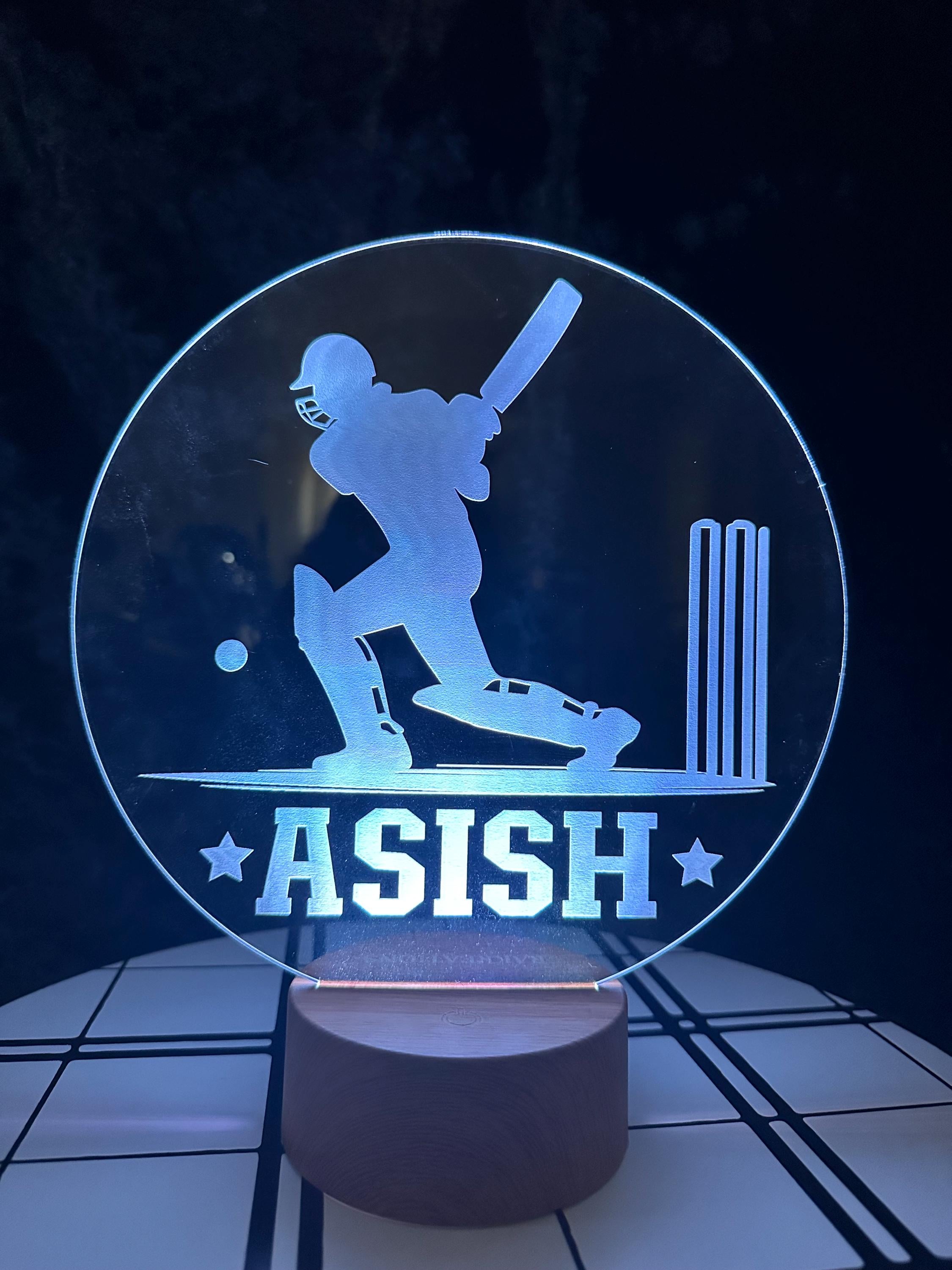 cricket Night Light, Kids Night Light, Engraved Night Light, Custom Night Light, Gift for Kids, Personalized Night Light, Night Light, Gifts