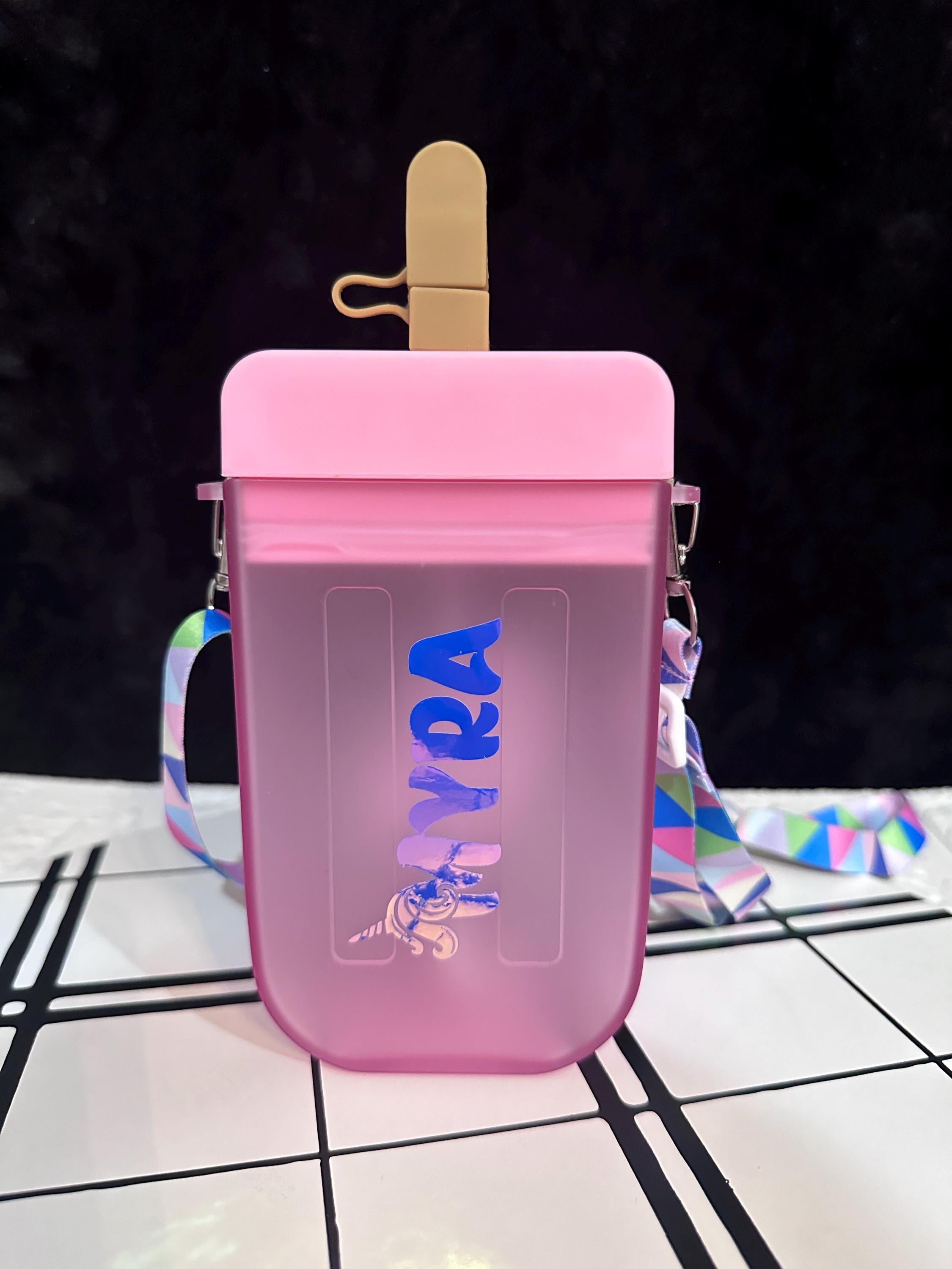 Popsicle Water bottle, Personalized Water Bottle, water bottle for kids, kids Bottle, Popsicle Theme, Return gifts for kids, Custom Gifts