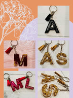 Letter Keychain, Resin Keyring, Resin Backpack keychain, Resin Return Gifts, Monogram Resin Keychain, Resin Birthday Gifts, Birthday Gifts