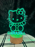 Hello Kitty Night Light, Kids Night Light, Cute Night Light, Custom Night Light, Gift for Kids, Personalized Night Light, Night Light, Gifts