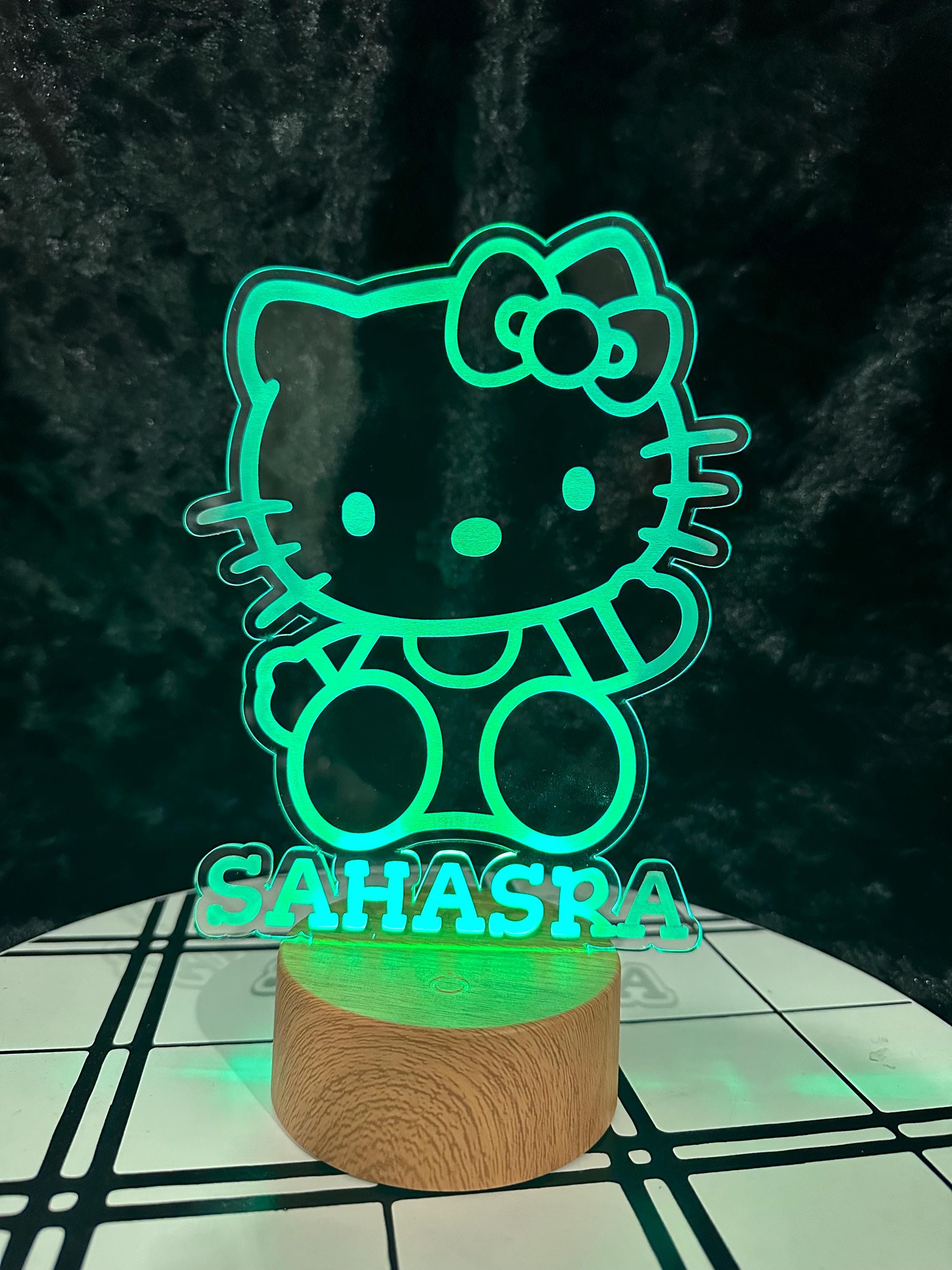 Hello Kitty Night Light, Kids Night Light, Cute Night Light, Custom Night Light, Gift for Kids, Personalized Night Light, Night Light, Gifts