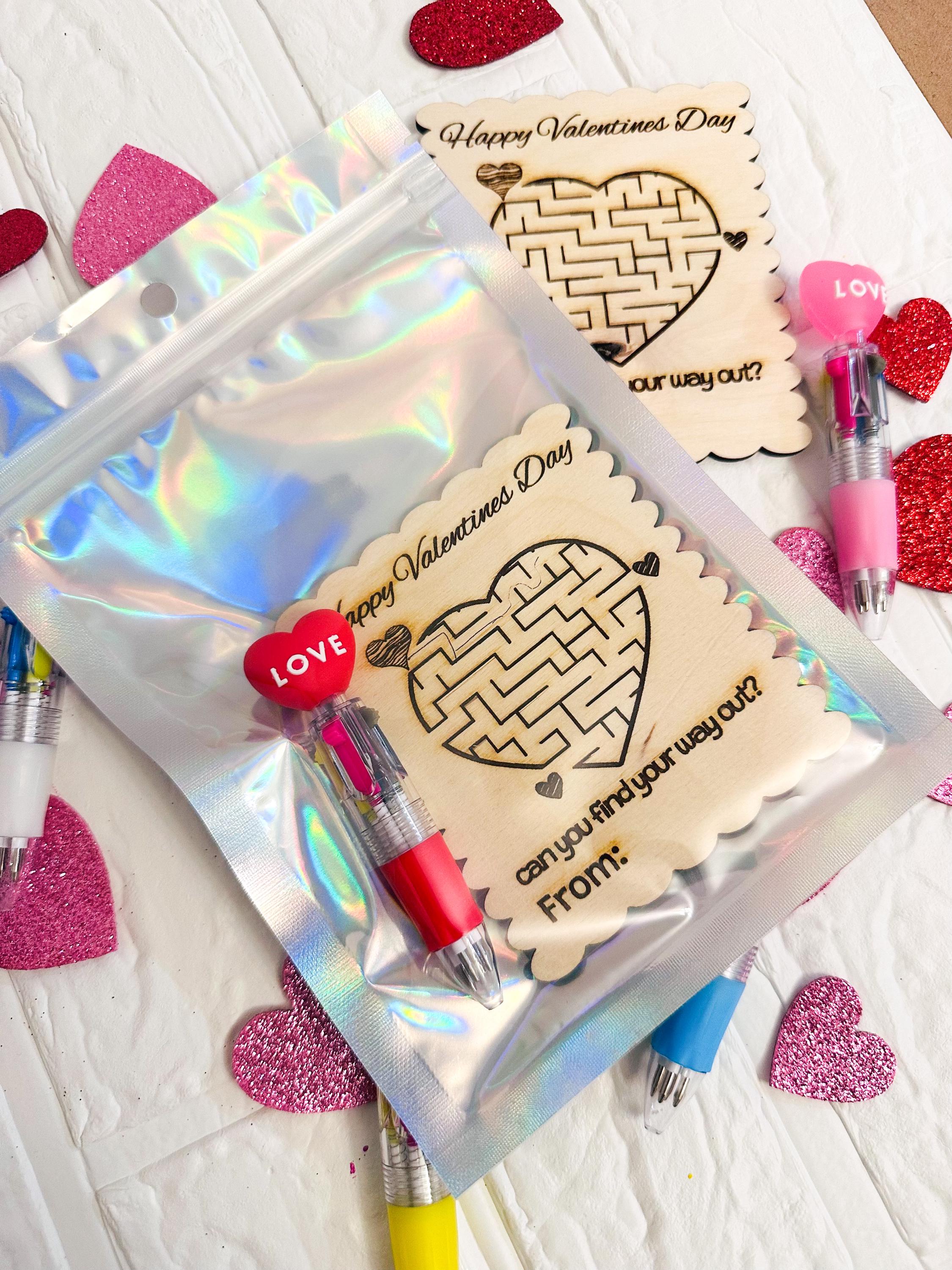 Maze Valentines, Classroom Valentines, Kids Valentines, Kids Return Gifts, Kids Gifts, Valentines day gifts, Classroom exchange gifts, Maze