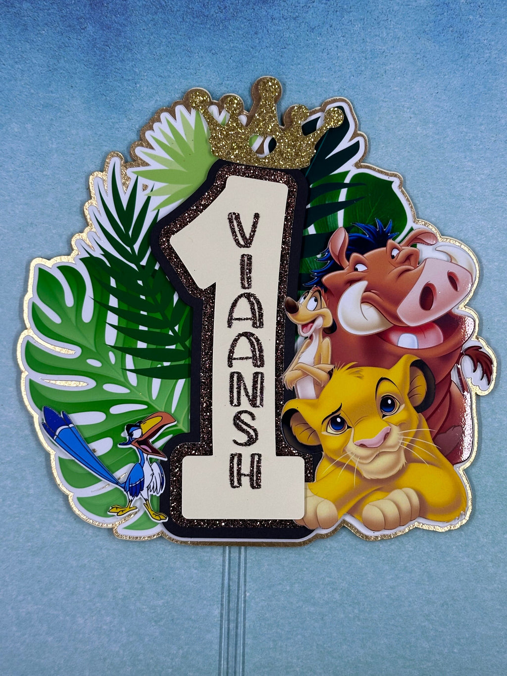 Custom Cake Topper, Birthday Cake Topper, Lion King Cake Topper, Cake Topper, Personalized Cale Topper, Birthday, Birthday Party Supplies