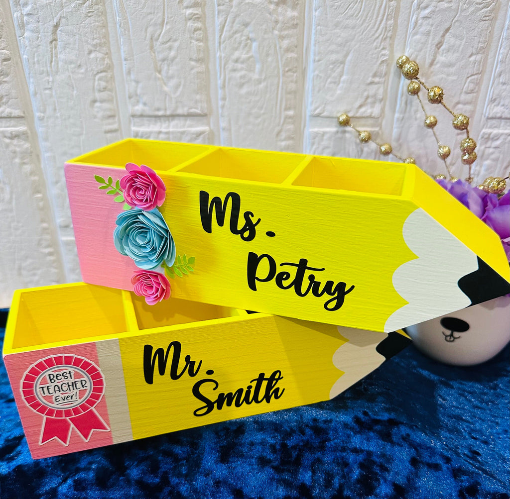 Teacher Pencil Holder, Teacher Gifts, Teacher Appreciation Gifts, Teacher Year End Gifts, Teacher Desk Pencil Holder, Back to School Gifts