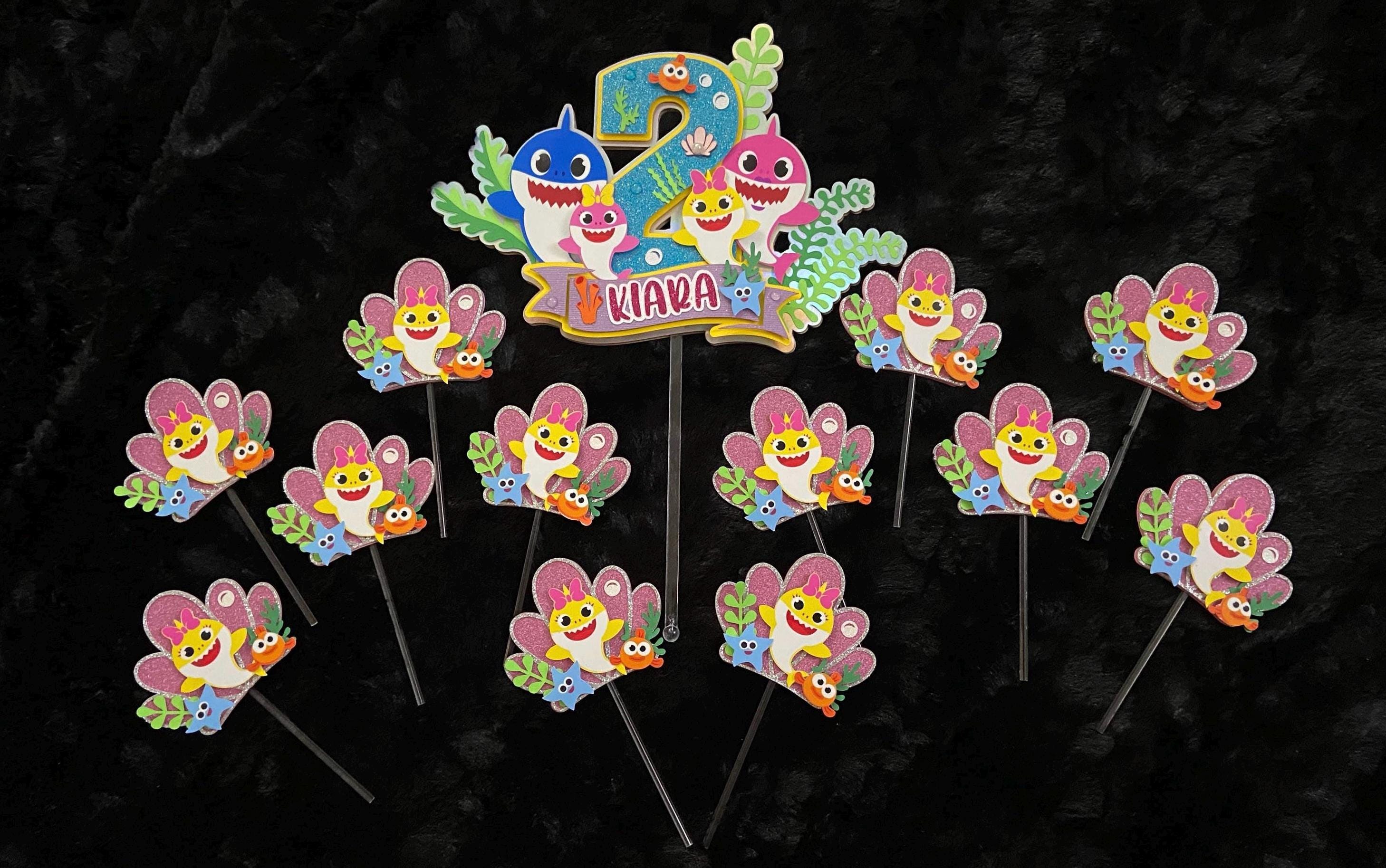 Custom Cake Topper, Birthday Cake Topper, Baby Shark Cake Topper, Cake Topper, Personalized Cake Topper, Birthday, Birthday Party Supplies