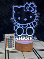 Hello Kitty Night Light, Kids Night Light, Cute Night Light, Custom Night Light, Gift for Kids, Personalized Night Light, Night Light, Gifts