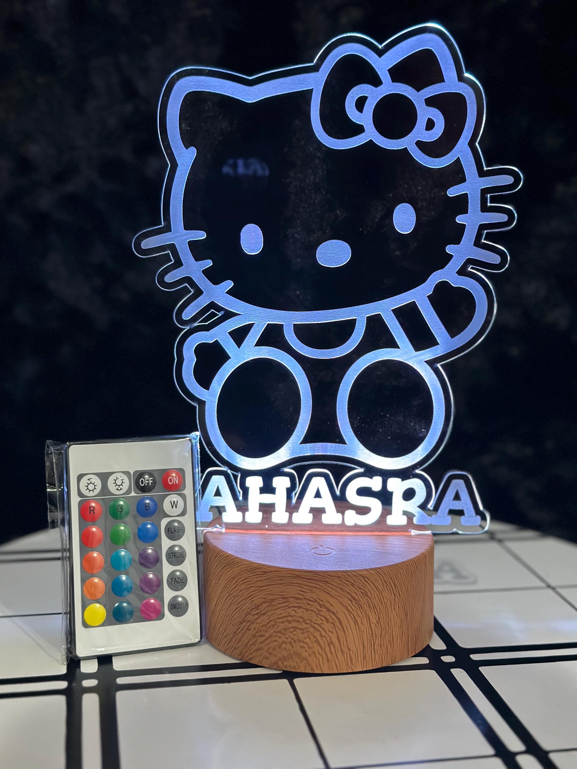 Hello Kitty Night Light, Kids Night Light, Cute Night Light, Custom Night Light, Gift for Kids, Personalized Night Light, Night Light, Gifts