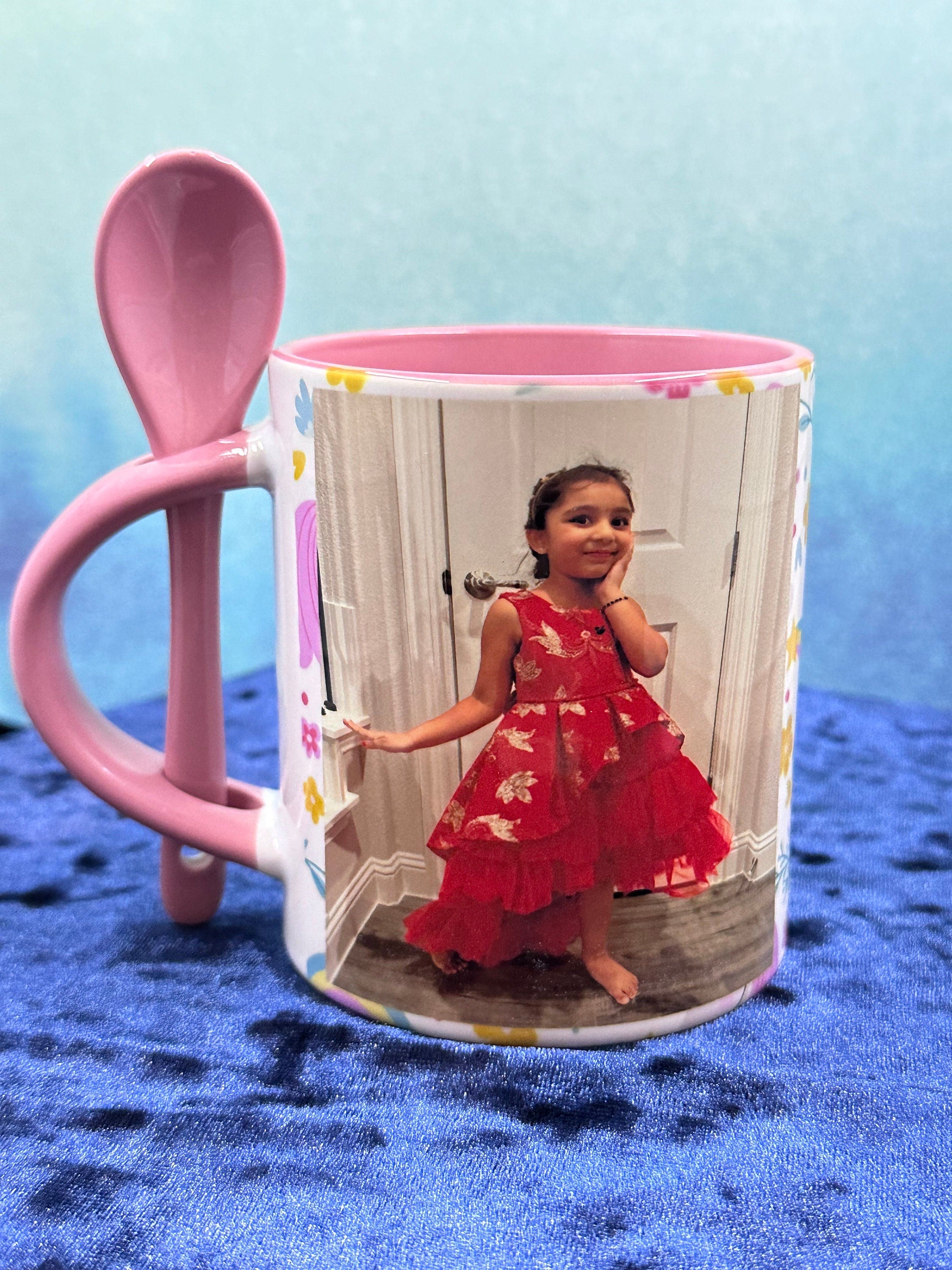 Personalized Unicorn Mug, Unicorn Mug, 11oz Mug with spoon, Return Gifts, Kids Mugs, Kids Return Gifts, Kids Drinkware, Unicorn Return Gifts