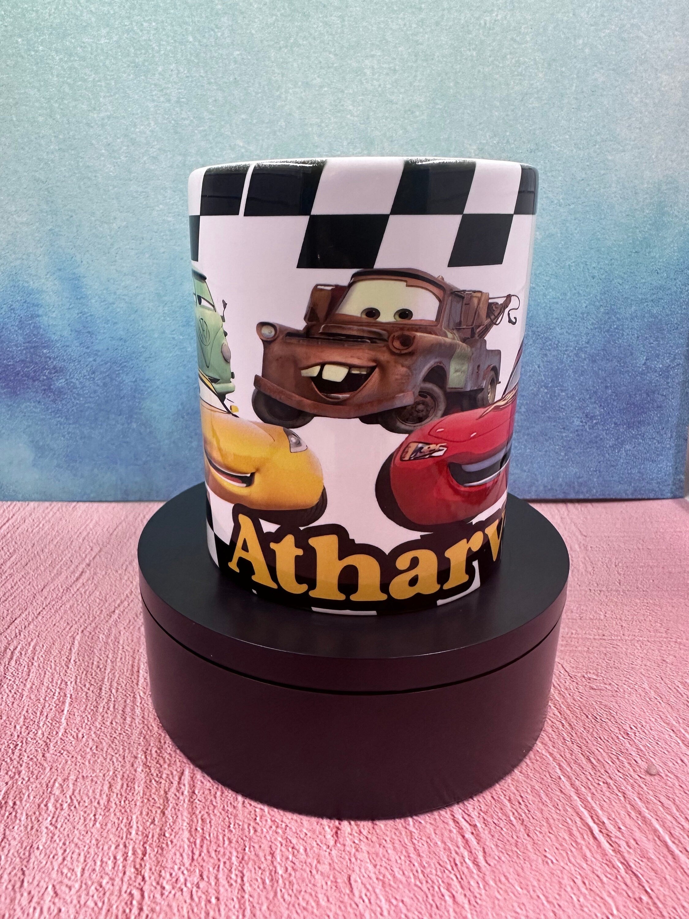 Personalized Cars Mug, Custom Mug, 11oz Mug, Return Gifts, Kids Mugs, Kids Return Gifts, Kids Drinkware, Custom Return Gifts