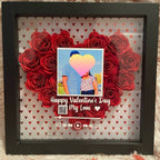 Valentines day Shadow Box, Valentine Shadow Box, Custom Song Shadow Box, QR Code Sign Valentine Shadow Box, Heart Shadow Box, Valentines Day