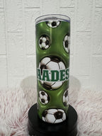 20oz Tumbler Soccer Theme, Soccer Theme Tumbler, 12oz Tumblers, Return Gifts, Kids Tumblers, Tumblers Birthday Gifts, Custom Gifts, Tumblers