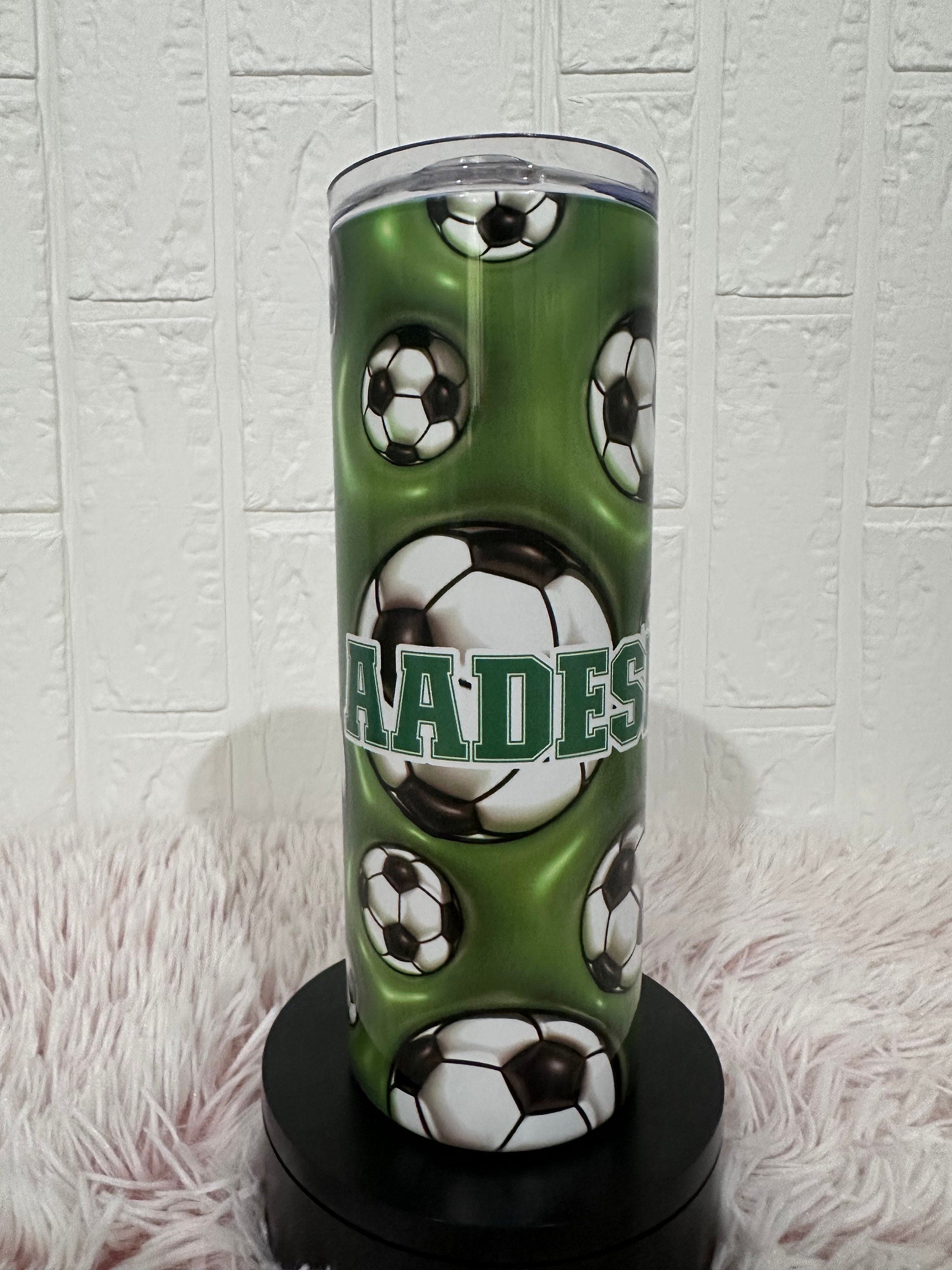 20oz Tumbler Soccer Theme, Soccer Theme Tumbler, 12oz Tumblers, Return Gifts, Kids Tumblers, Tumblers Birthday Gifts, Custom Gifts, Tumblers