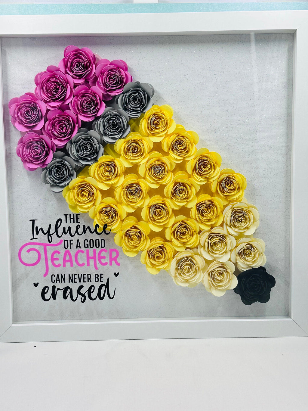 Teacher Shadow Box, Teacher Gifts, Teacher Appreciation Gifts, Pencil Shadow Box, Shadow Box, Teacher End of the year Gifts, Teacher, Gifts