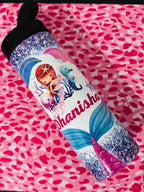 Mermaid Tumbler, 20oz 16oz Water Tumbler, Kids Water Bottle, Return Gifts, School Water Bottle, Back to School Water Bottle, Mermaid Bottle