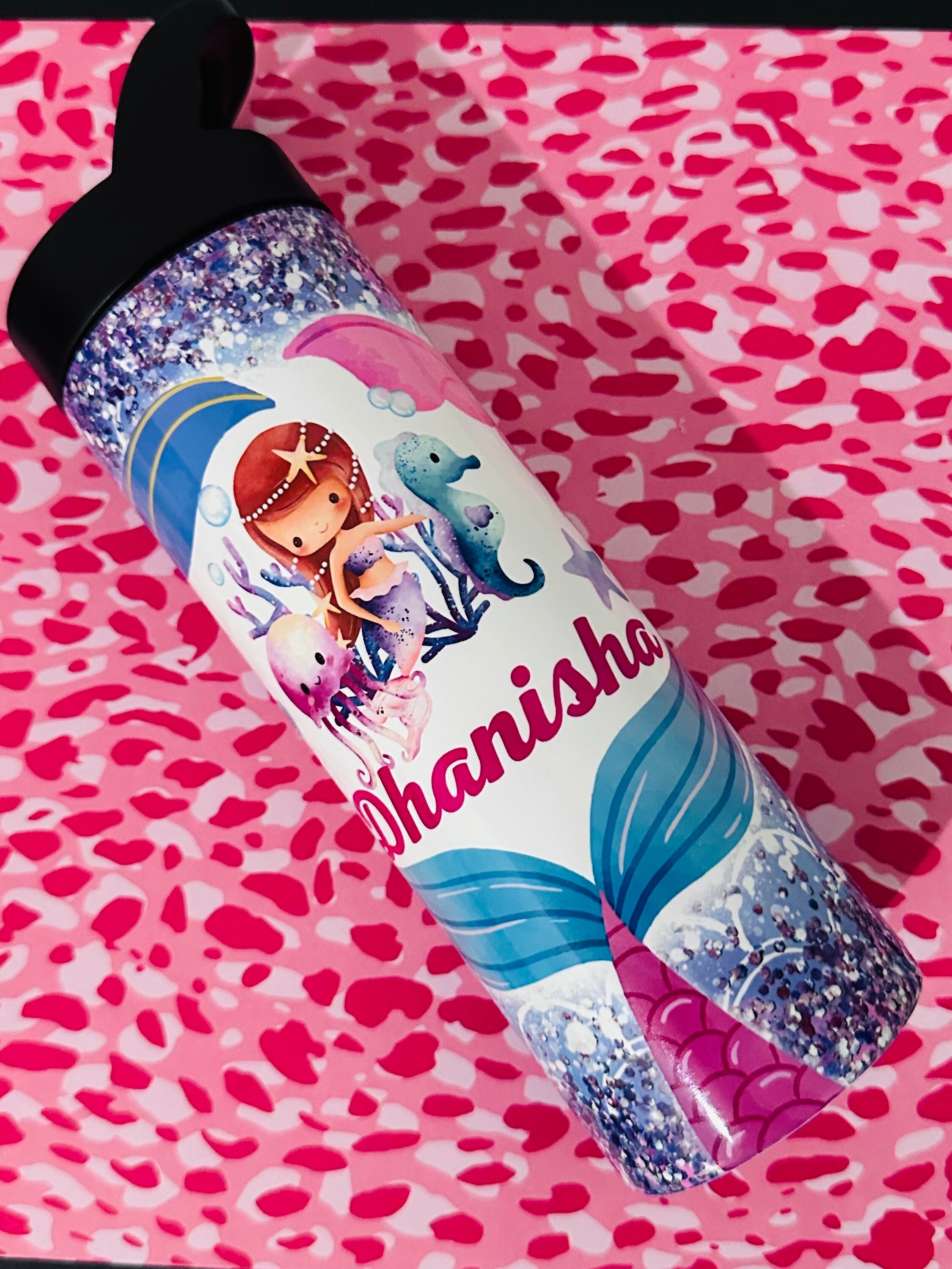 Mermaid Tumbler, 20oz 16oz Water Tumbler, Kids Water Bottle, Return Gifts, School Water Bottle, Back to School Water Bottle, Mermaid Bottle