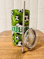 20oz Tumbler Soccer Theme, Soccer Theme Tumbler, 12oz Tumblers, Return Gifts, Kids Tumblers, Tumblers Birthday Gifts, Custom Gifts, Tumblers