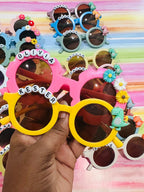 Personalized Sunglasses for Kids, Daisy Sunglasses for kids, Toddler Sunglasses, Flower Glasses, Custom Glasses, Party Favors, Valentines