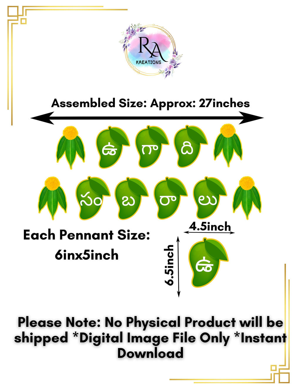 Ugadi Sambaralu Banner Digital Download, Ugadi Banner, Ugadi Digital Banner , Ugadi Printable Banner, Indian Festival Banner, Ugadi Festival