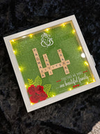 Scrabble Shadow Box, Housewarming Shadow Box, Housewarming Gifts, Shadow Box, Scarbble Family Shadow Box,Housewarming Gift