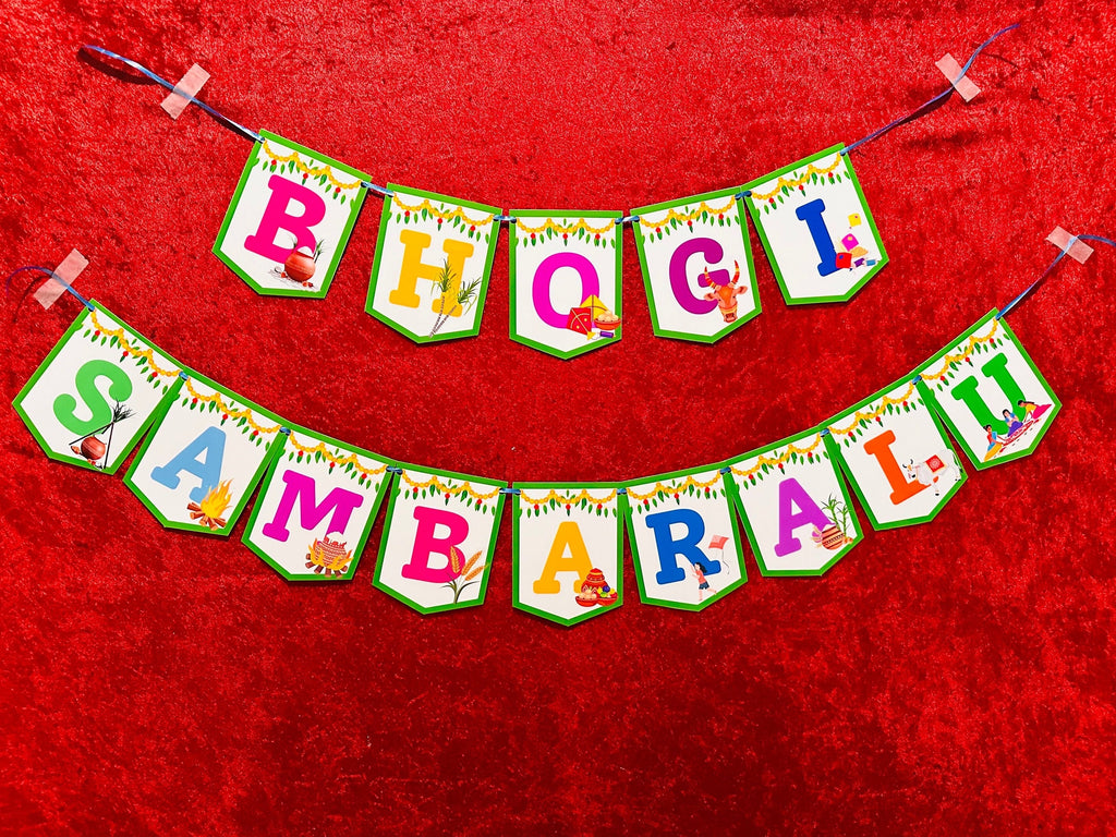 Bhogi Sambaralu Banner Digital Download, Bhogi Banner, Bhogi Digital Banner , Bhogi Printable Banner, Indian Festival Banner