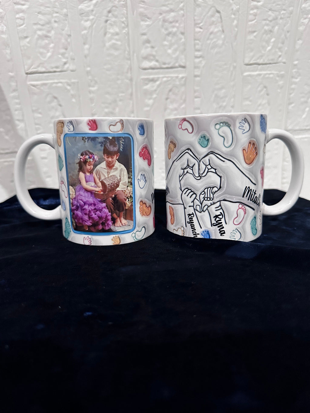 Family Mugs, Mugs, Photo Mugs, Custom Mugs, Personalized Photo Mugs, Gifts for Family, Family Matching Mugs, 3D inflated Family Mugs, Family