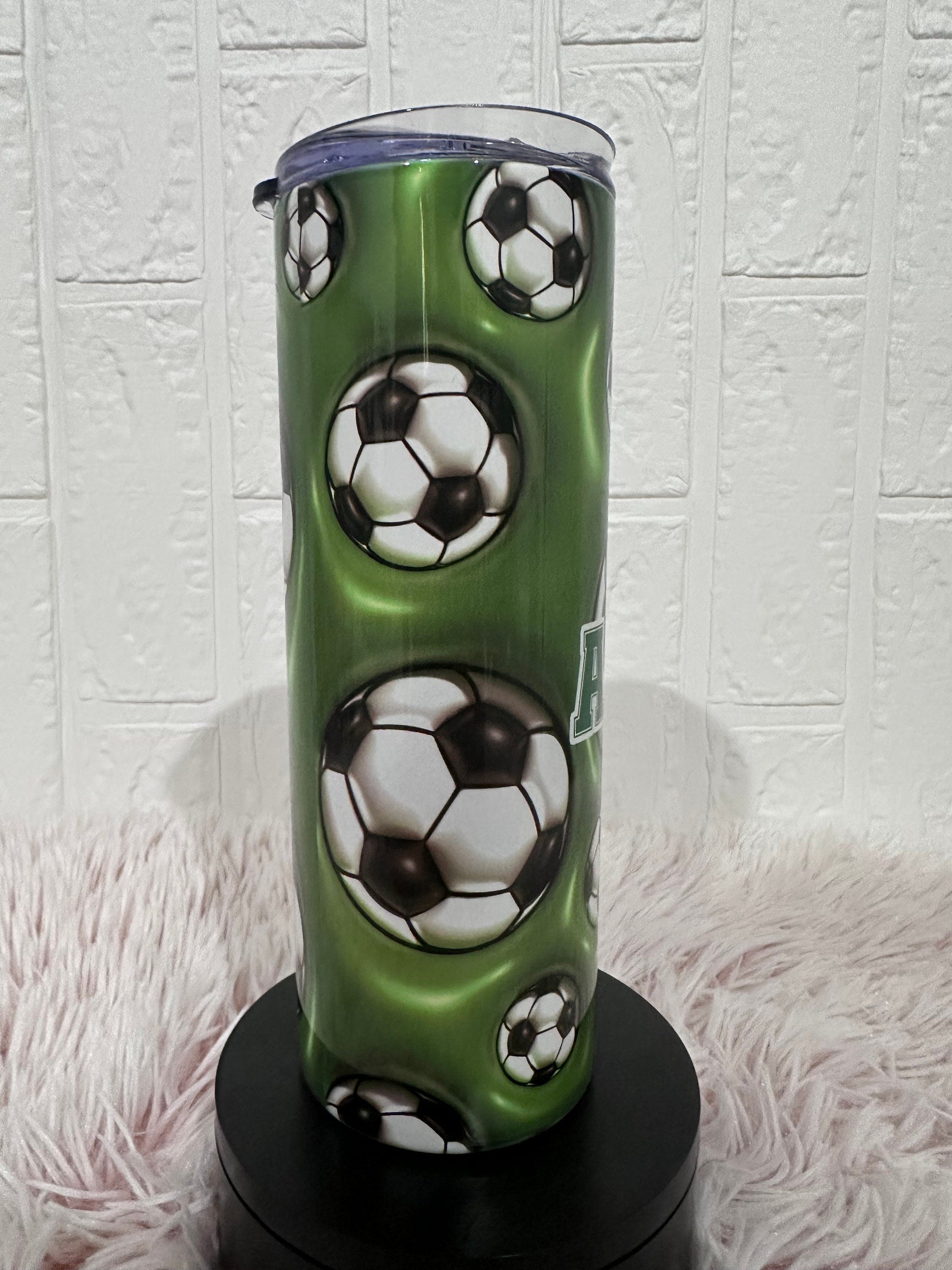 20oz Tumbler Soccer Theme, Soccer Theme Tumbler, 12oz Tumblers, Return Gifts, Kids Tumblers, Tumblers Birthday Gifts, Custom Gifts, Tumblers