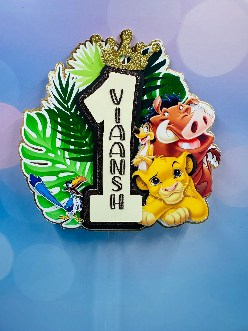 Custom Cake Topper, Birthday Cake Topper, Lion King Cake Topper, Cake Topper, Personalized Cale Topper, Birthday, Birthday Party Supplies