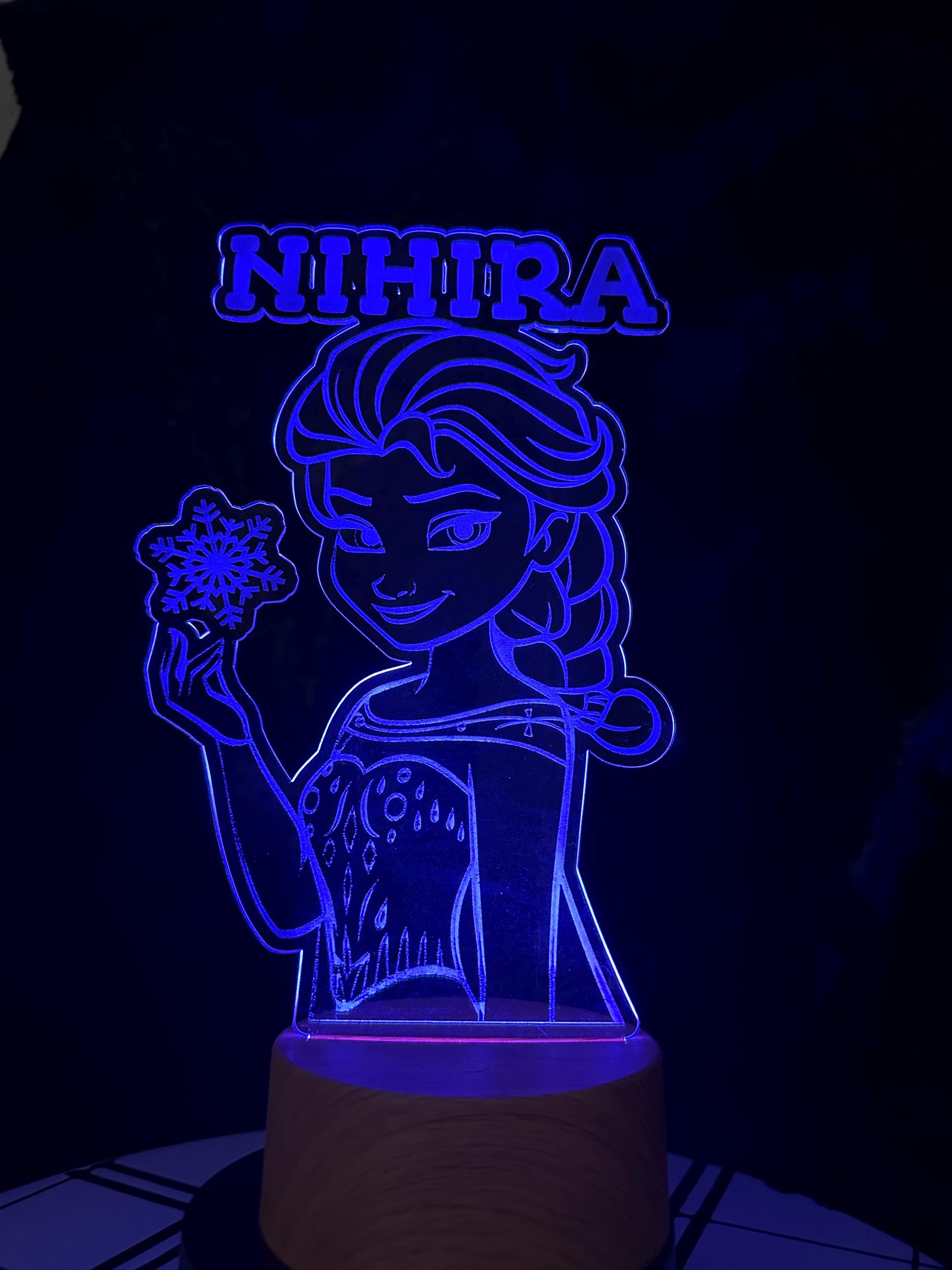 Elsa Night Light, Kids Night Light, Cute Night Light, Custom Night Light, Gift for Kids, Personalized Night Light, Night Light, Gifts