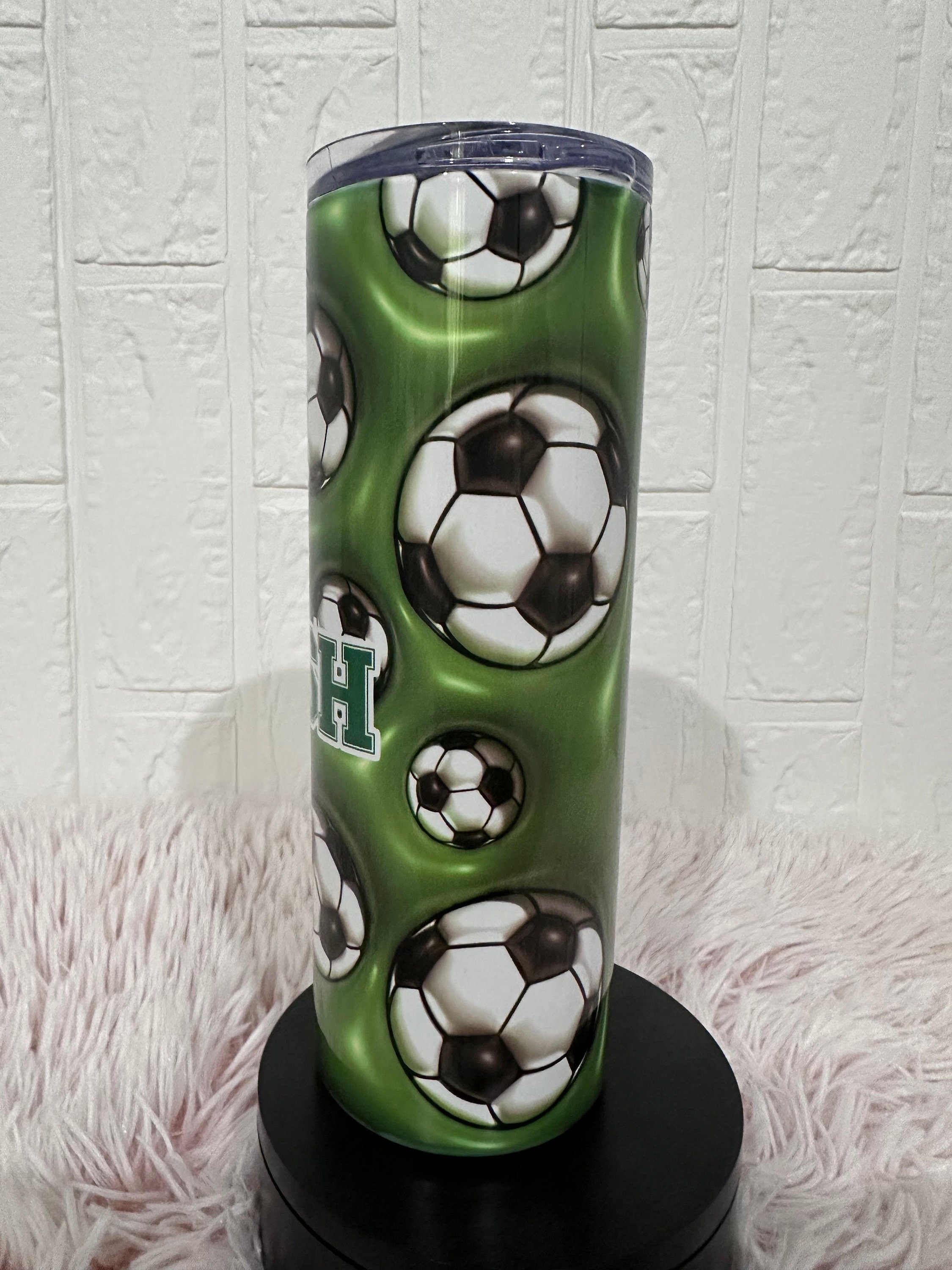 20oz Tumbler Soccer Theme, Soccer Theme Tumbler, 12oz Tumblers, Return Gifts, Kids Tumblers, Tumblers Birthday Gifts, Custom Gifts, Tumblers
