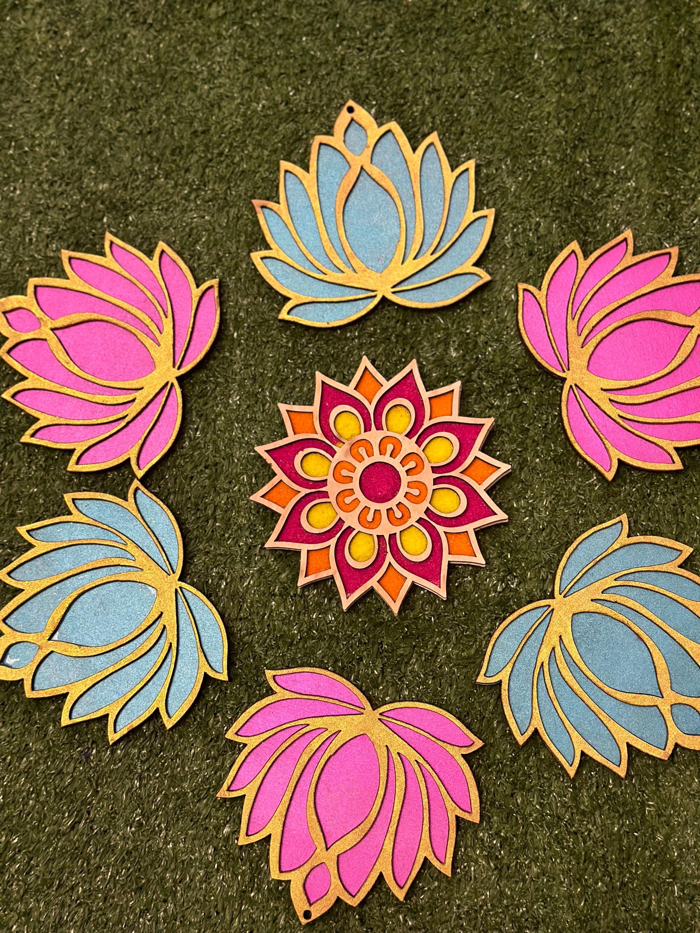 Wooden Rangoli, Rangoli for Diwali, Mini Rangoli, Wooden Rangoli, Diwali Gifts, Navratri Gifts, Mini Diy Rangoli, Diwali Rangoli