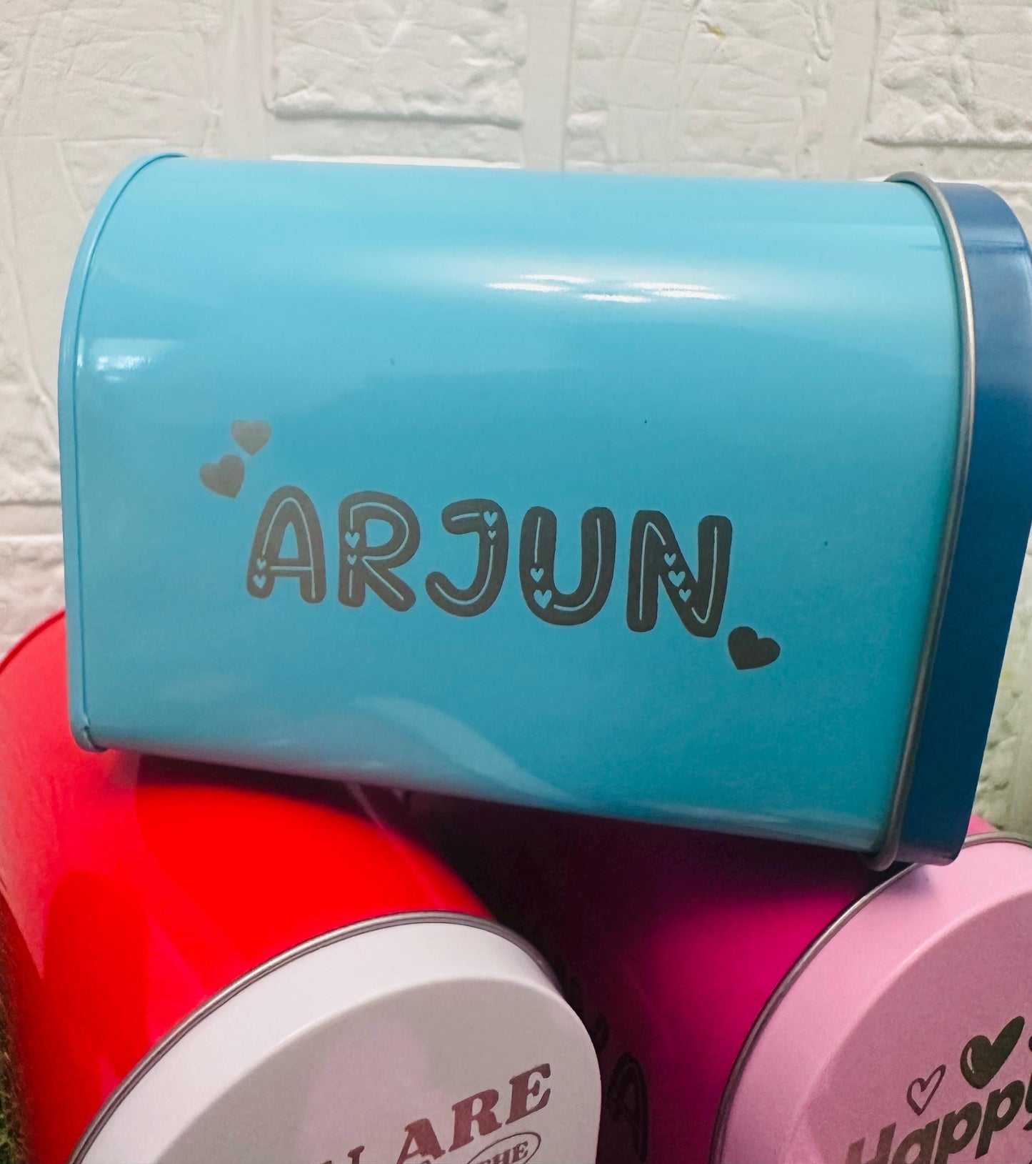 Valentine’s Day Mailbox Gift for Kids, Teachers, Classroom Exchange, Candy Holder, Love Notes, Custom Name Valentine Box, Custom Engraved